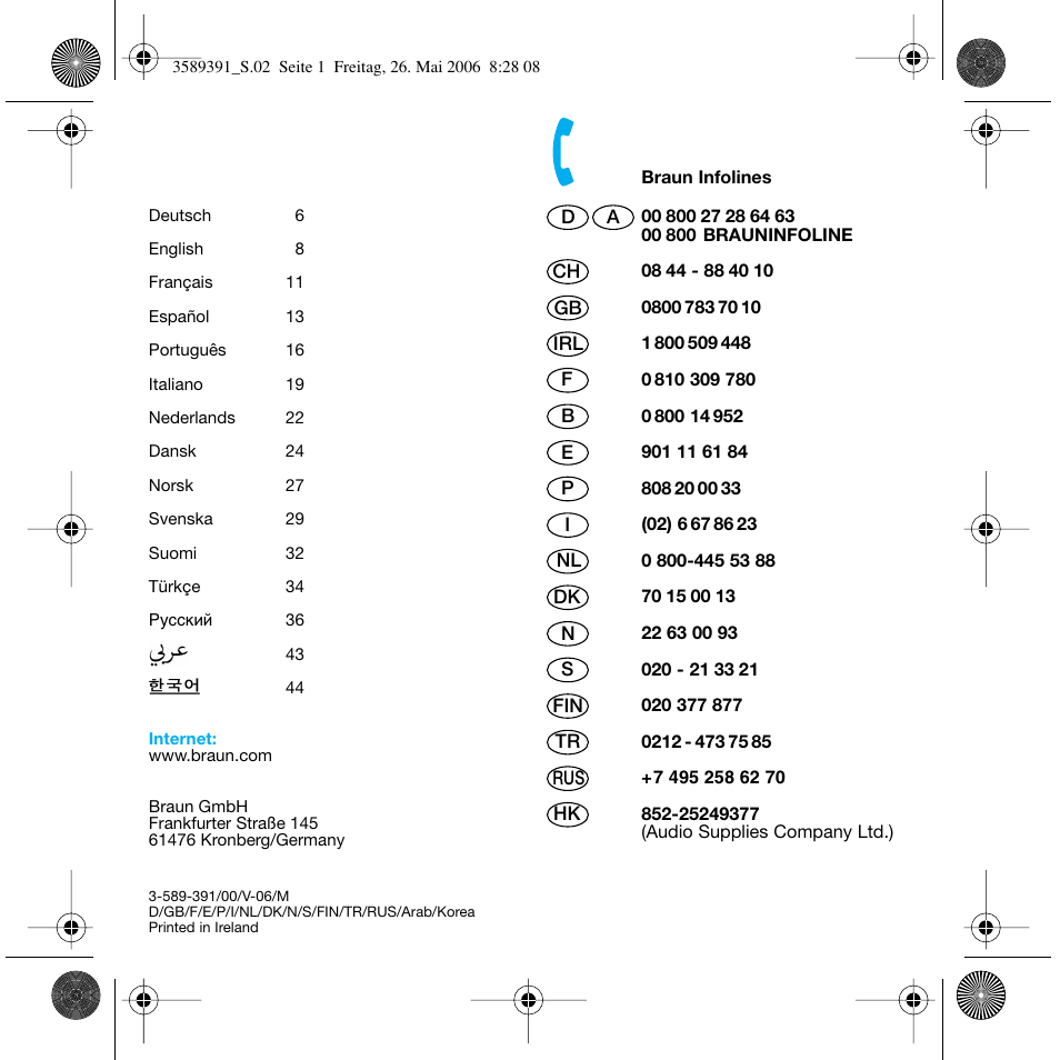 Braun C Club Cordless Styler User Manual | Page 2 / 45