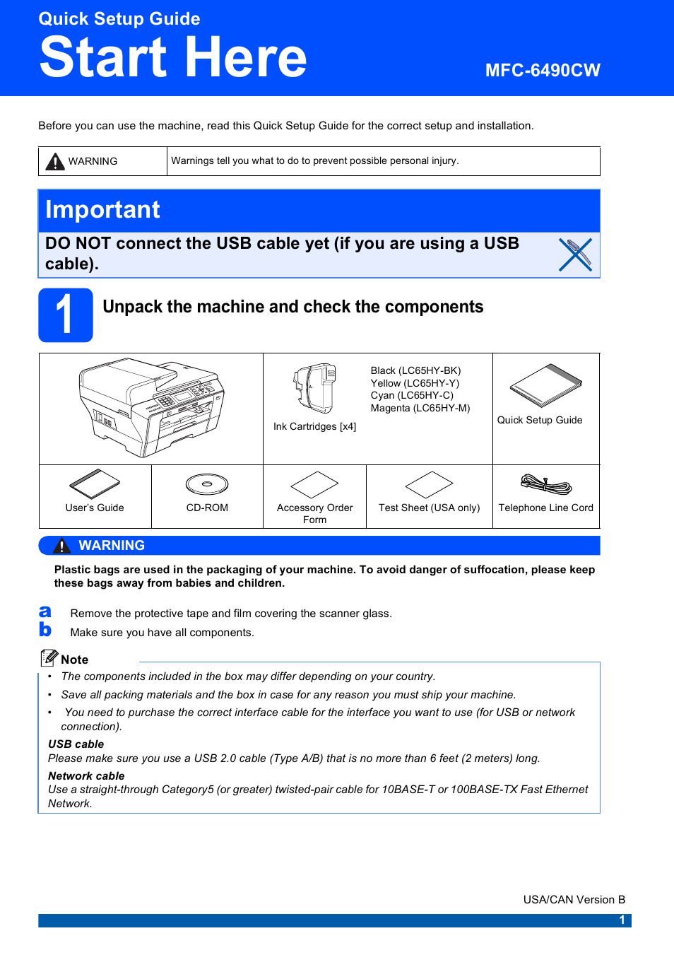 Brother MFC-6490CW User Manual | 48 pages