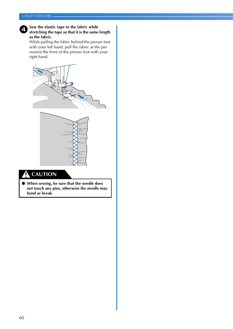 Caution | Brother CP-7500 User Manual | Page 62 / 100