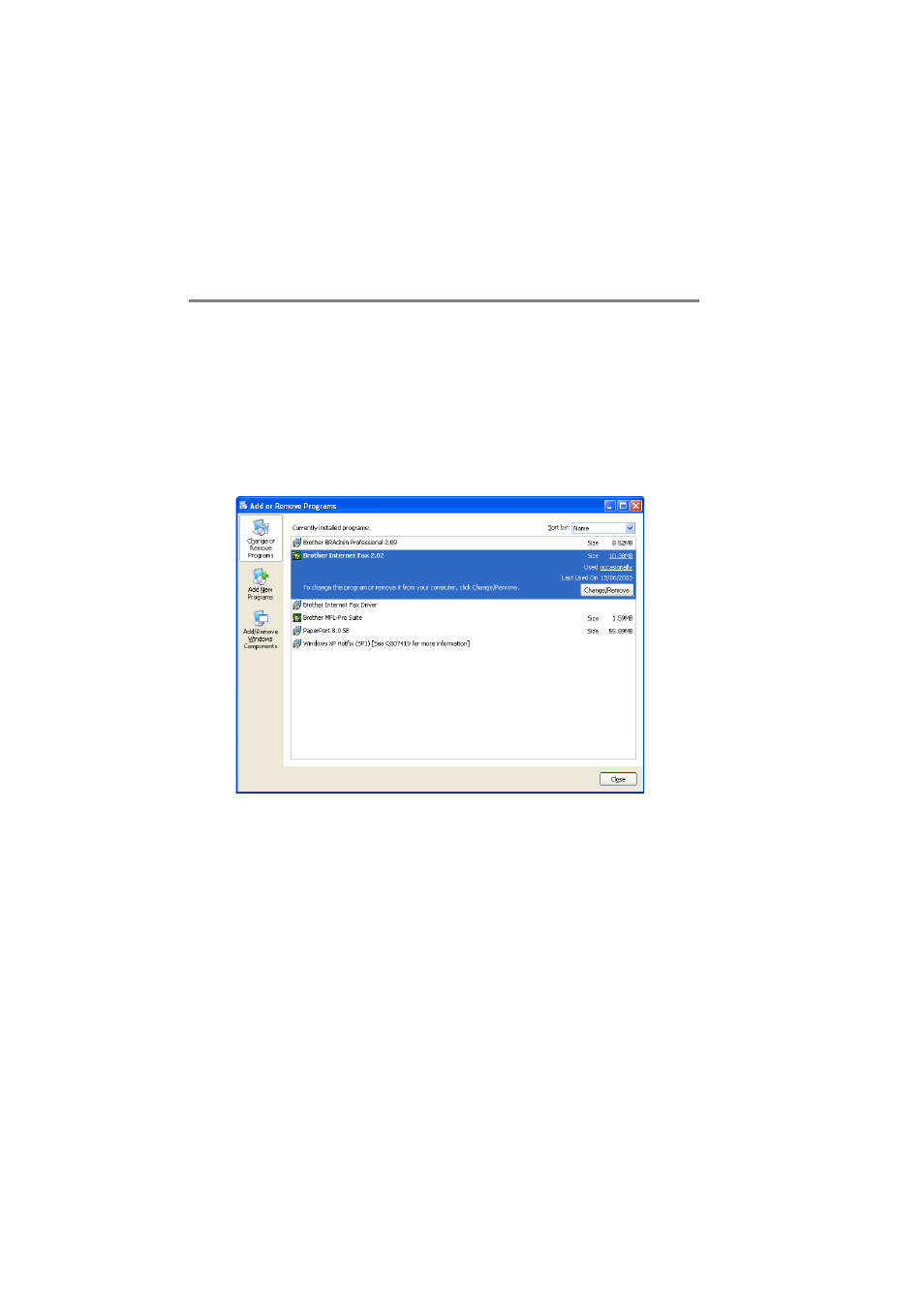 Uninstalling from windows | Brother MFC 8220 User Manual | Page 153 / 176