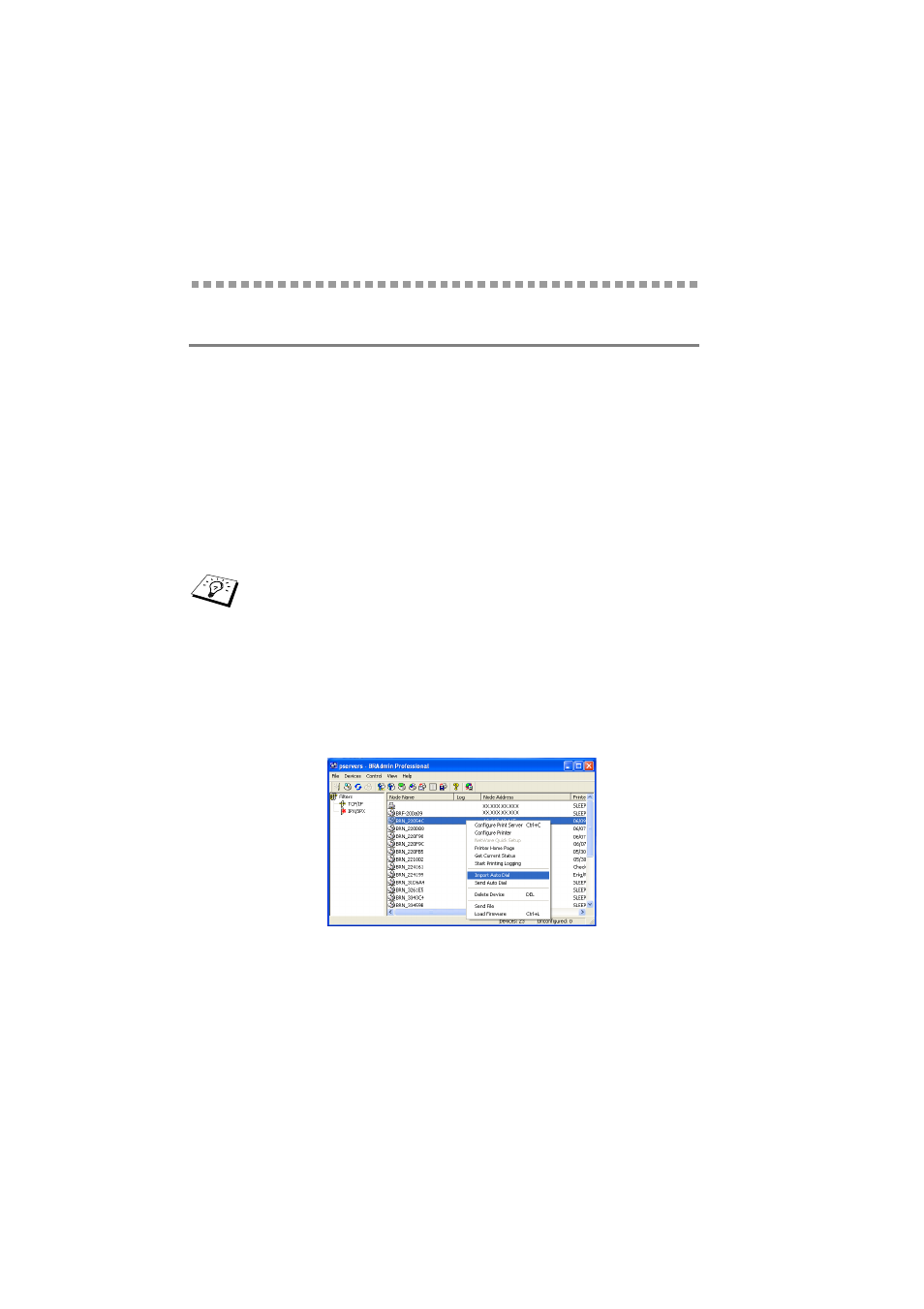 Appendix d, Updating other machines through the network | Brother MFC 8220 User Manual | Page 167 / 176