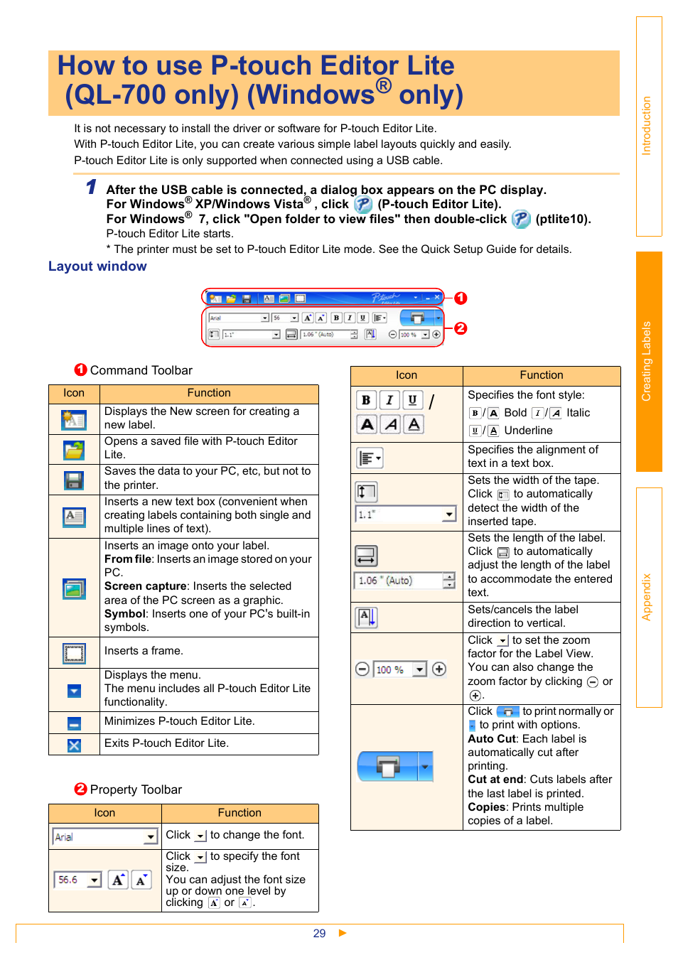 Only) | Brother QL-1060N User Manual | Page 30 / 48