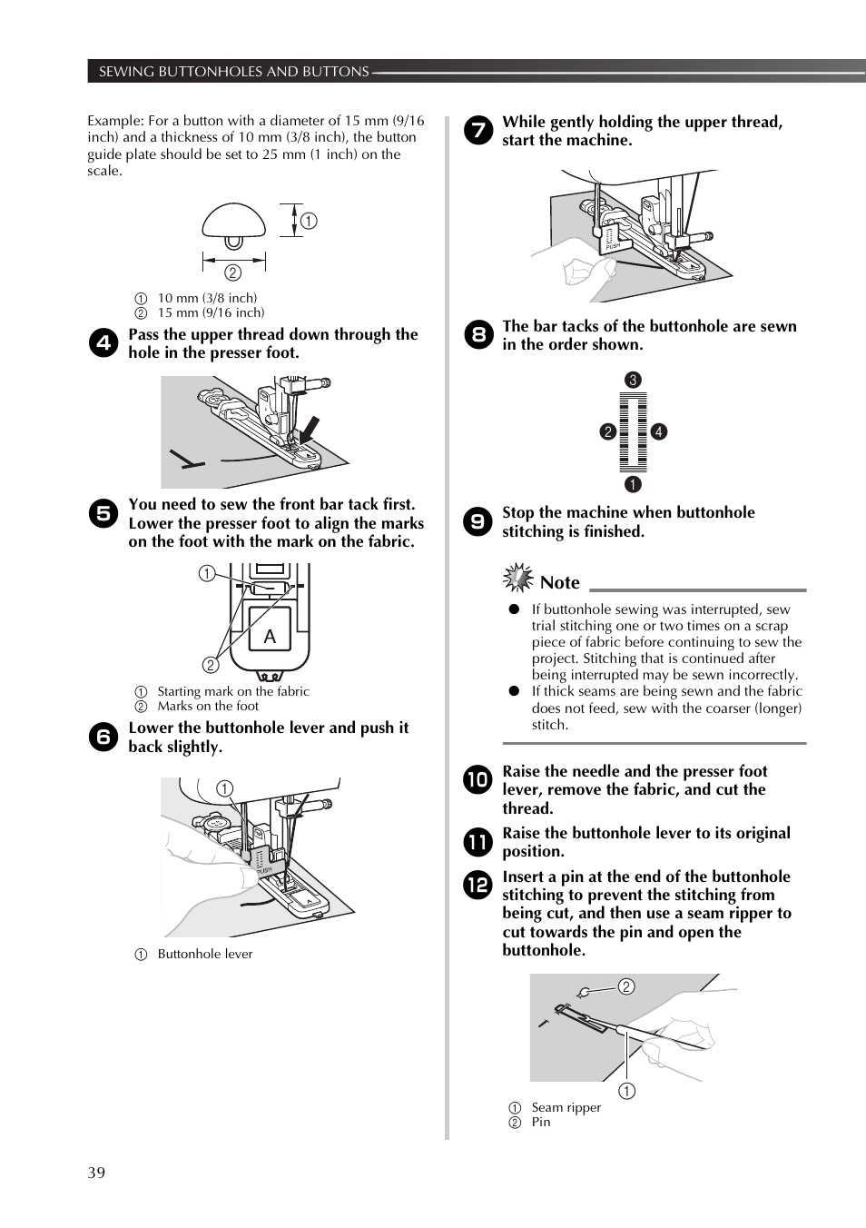 Brother SB530T User Manual | Page 40 / 104