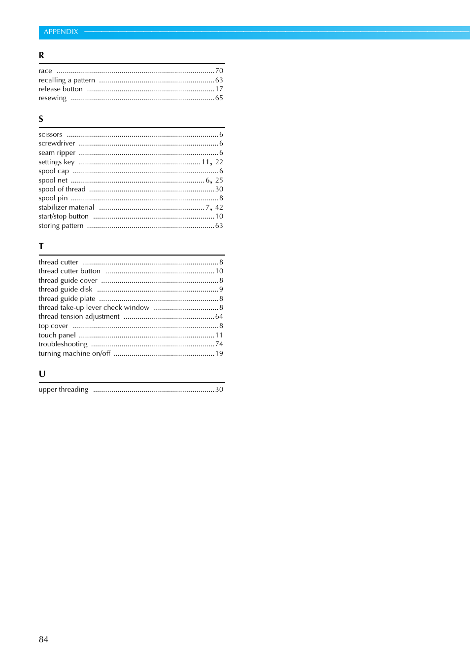 Brother PE-770 User Manual | Page 86 / 88