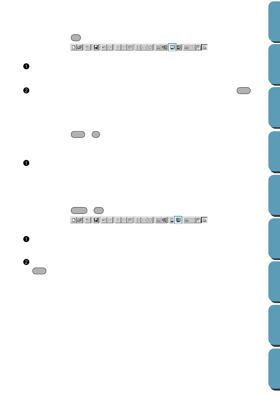 Preview, Refresh window, Realistic preview | Realistic preview attribute setting | Brother PE-DESIGN Ver.432 User Manual | Page 100 / 224