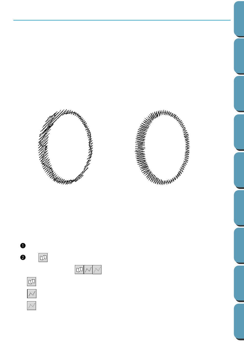 Manual punching mode, Creating a manual punching pattern, Creating a manual punching pattern 1 | Brother PE-DESIGN Ver.432 User Manual | Page 126 / 224