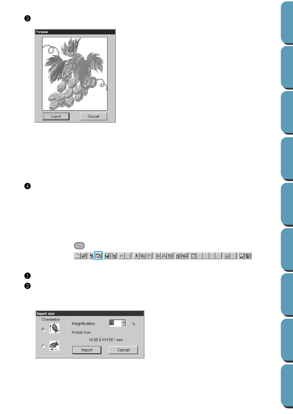Import – from design center | Brother PE-DESIGN Ver.432 User Manual | Page 144 / 224