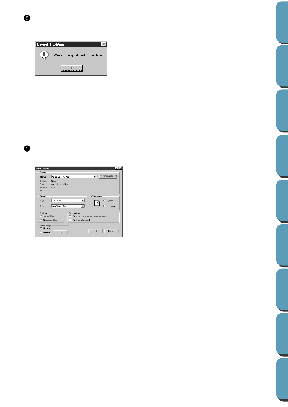 Print setup | Brother PE-DESIGN Ver.432 User Manual | Page 148 / 224