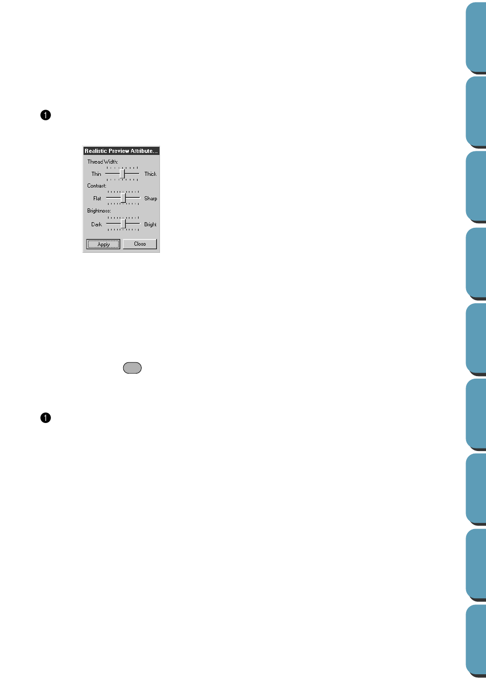 Realistic preview attribute setting, Template-on, faded, off | Brother PE-DESIGN Ver.432 User Manual | Page 180 / 224