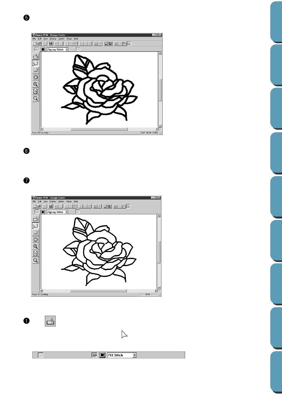 Setting the regions, Setting the regions 1 | Brother PE-DESIGN Ver.432 User Manual | Page 27 / 224
