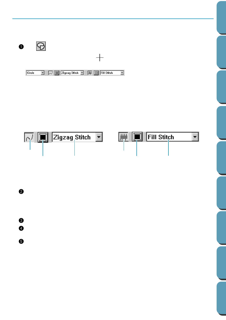 Step 5 adding an oval, Adding an oval, Step 5 | Brother PE-DESIGN Ver.432 User Manual | Page 38 / 224