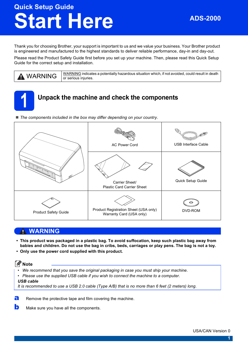 Brother ADS-2000 User Manual | 12 pages