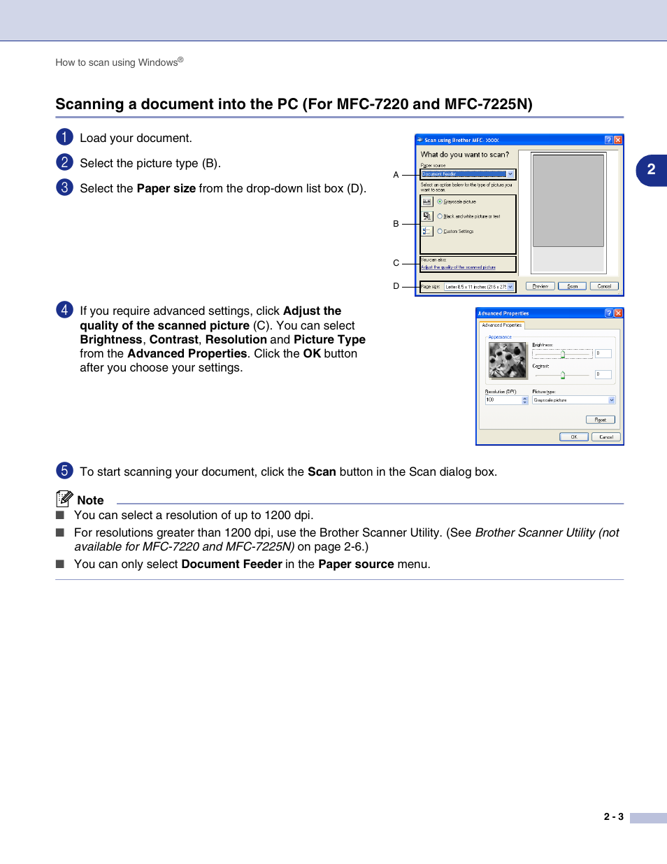 Brother MFC-7820N User Manual | Page 28 / 115