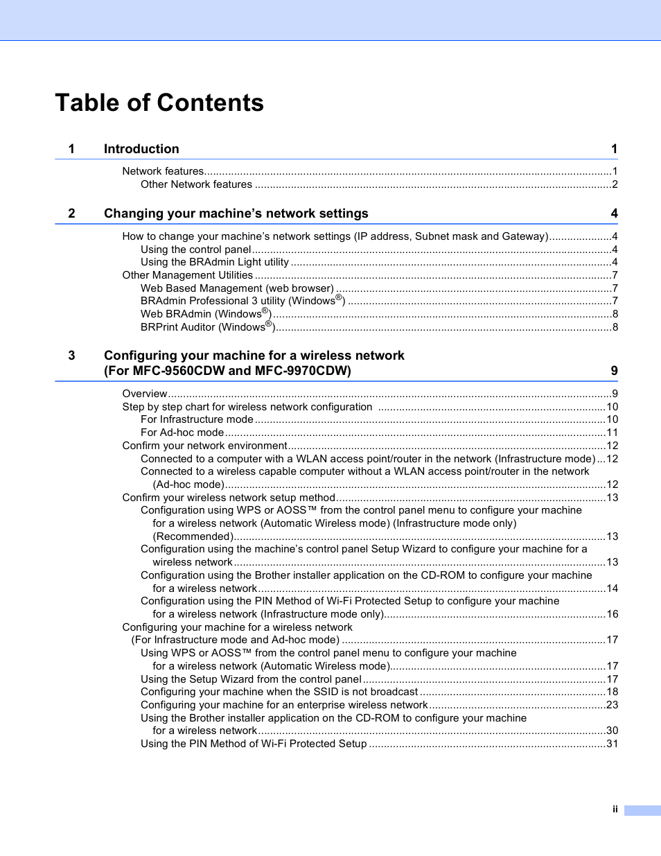 Brother MFC 9970CDW User Manual | Page 3 / 163