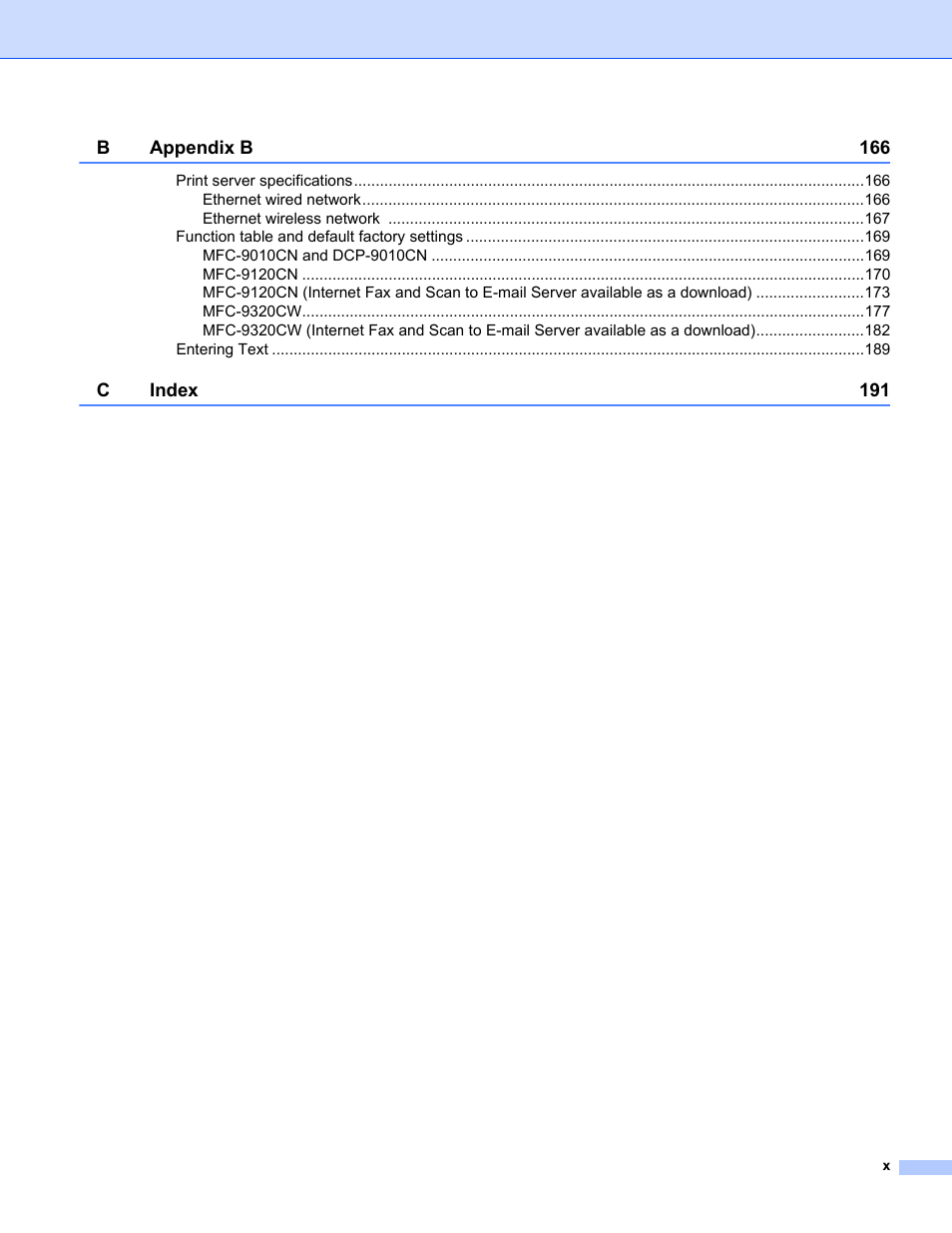 Brother MFC-9320CW User Manual | Page 11 / 203