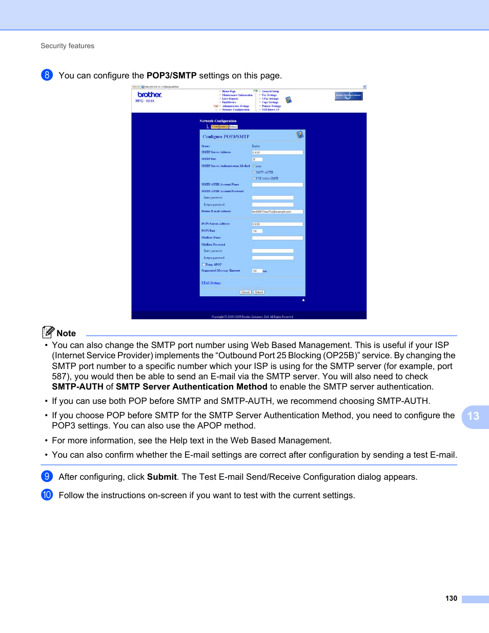 Brother MFC-9320CW User Manual | Page 141 / 203