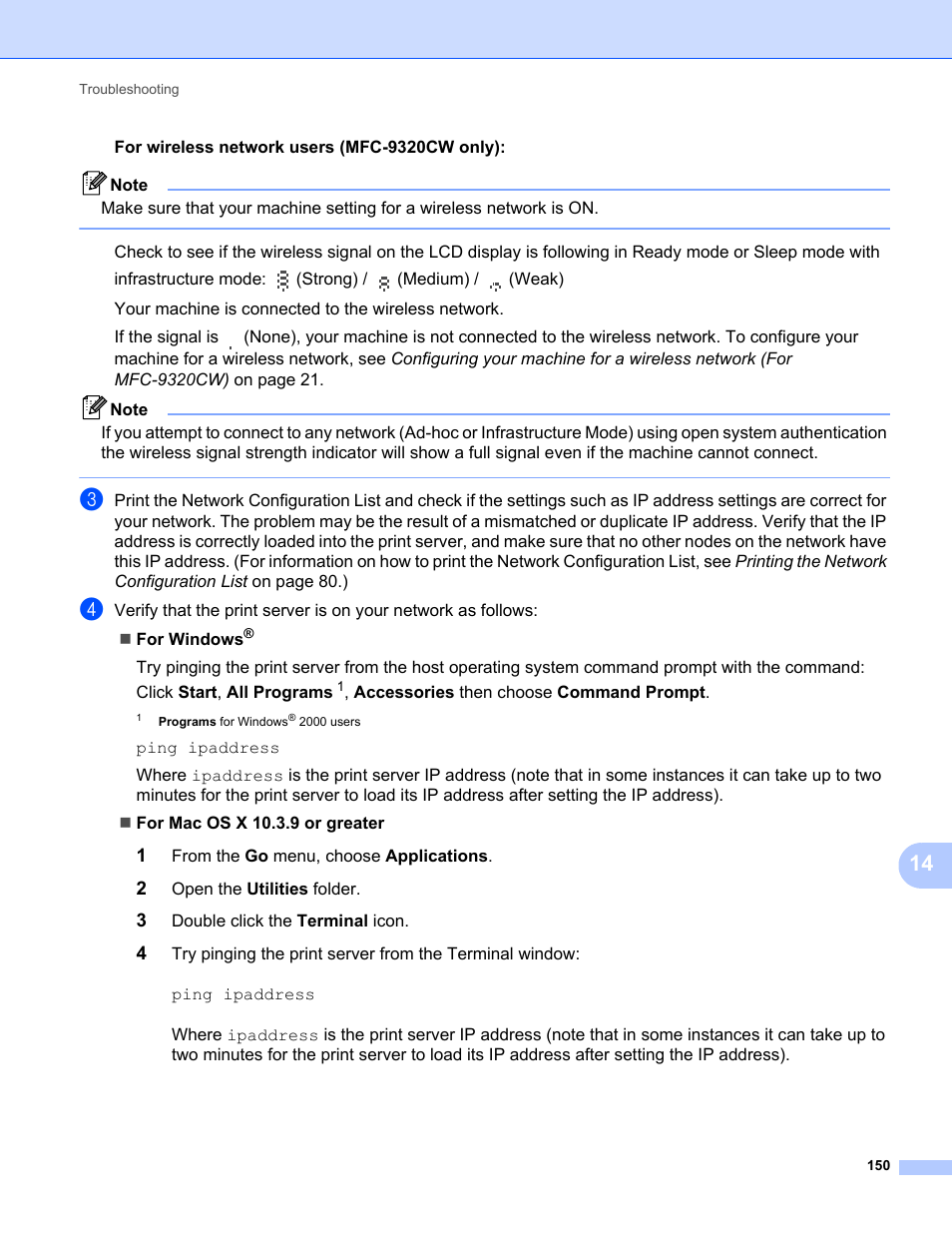 Brother MFC-9320CW User Manual | Page 161 / 203