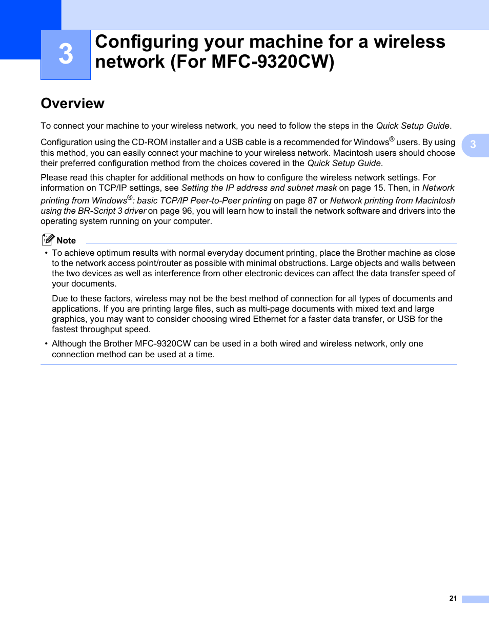 Overview | Brother MFC-9320CW User Manual | Page 32 / 203