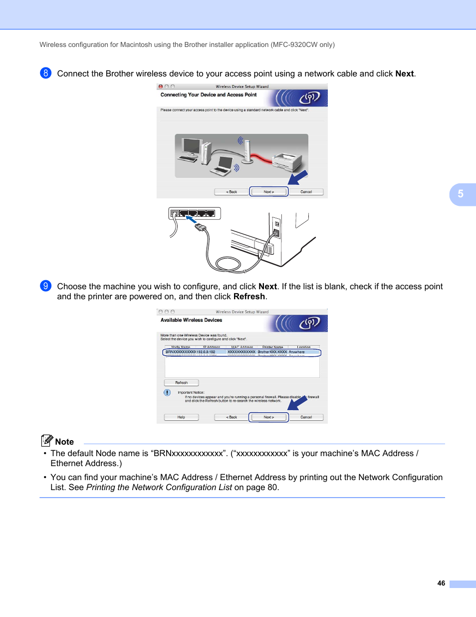 Brother MFC-9320CW User Manual | Page 57 / 203