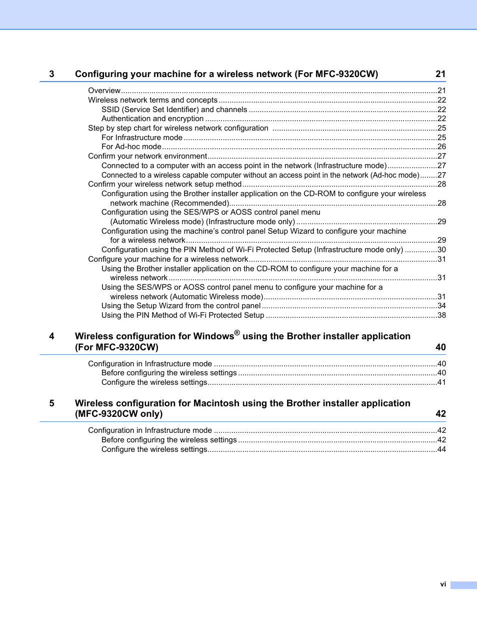 Brother MFC-9320CW User Manual | Page 7 / 203