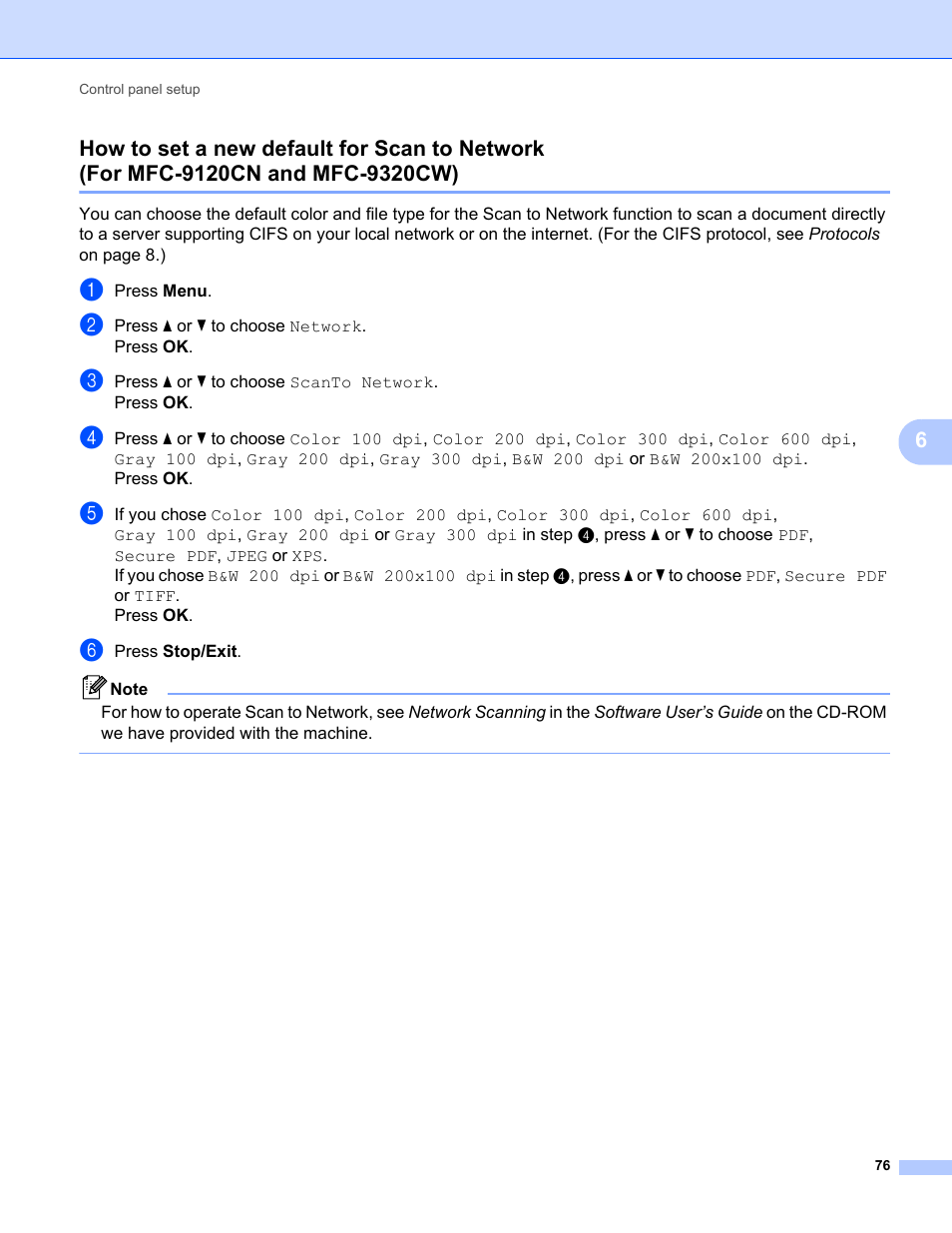 Brother MFC-9320CW User Manual | Page 87 / 203