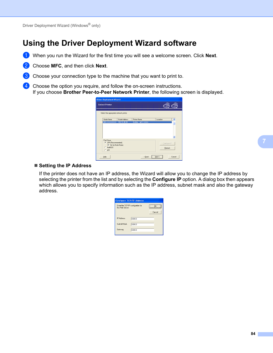 Using the driver deployment wizard software | Brother MFC-9320CW User Manual | Page 95 / 203