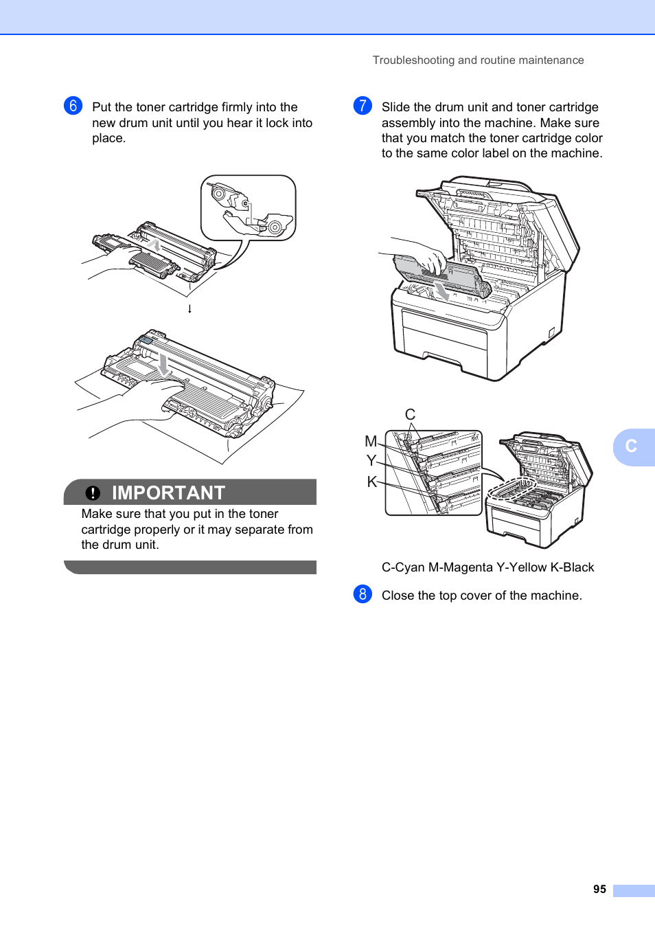 Important, Ky m c | Brother MFC-9010CN User Manual | Page 107 / 148