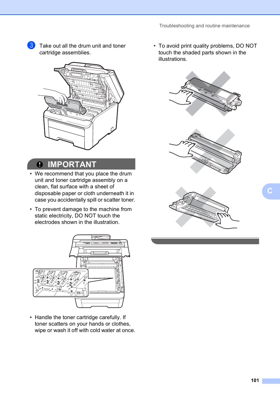 Important | Brother MFC-9010CN User Manual | Page 113 / 148