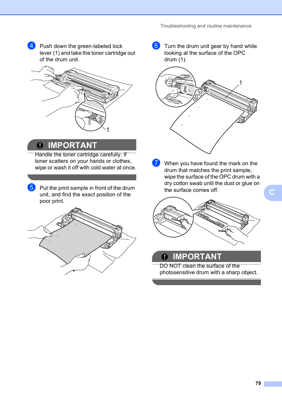 Important | Brother MFC-9010CN User Manual | Page 91 / 148