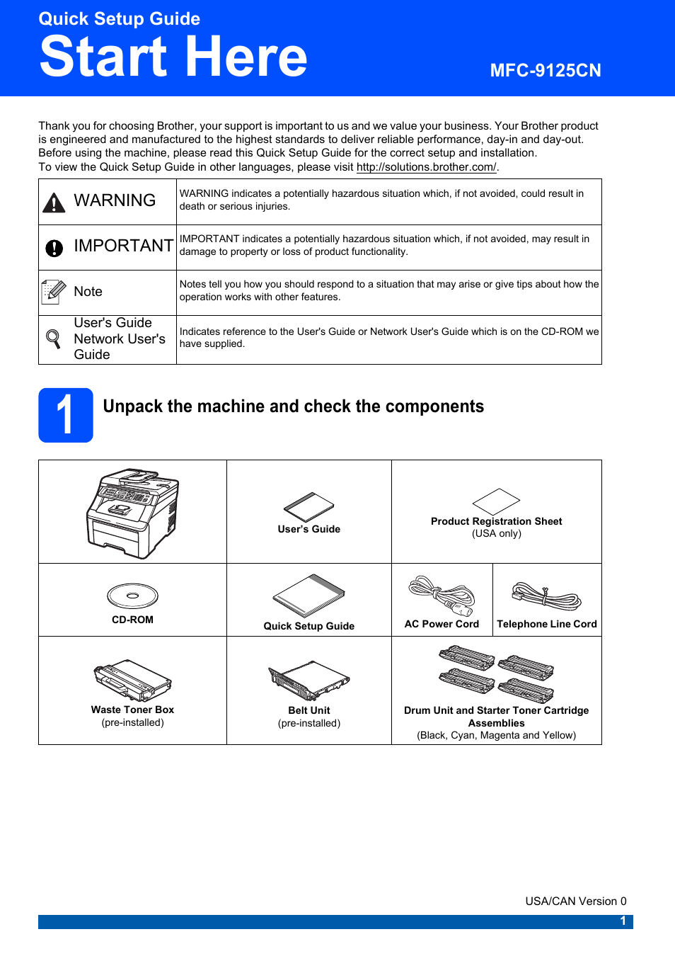 Brother MFC-9125CN User Manual | 29 pages