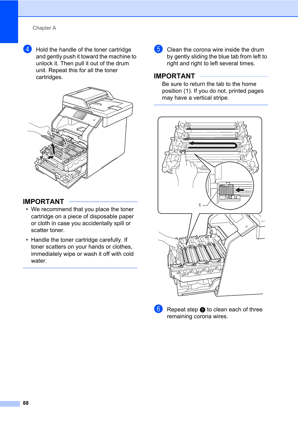 Important | Brother MFC-L8600CDW User Manual | Page 100 / 243