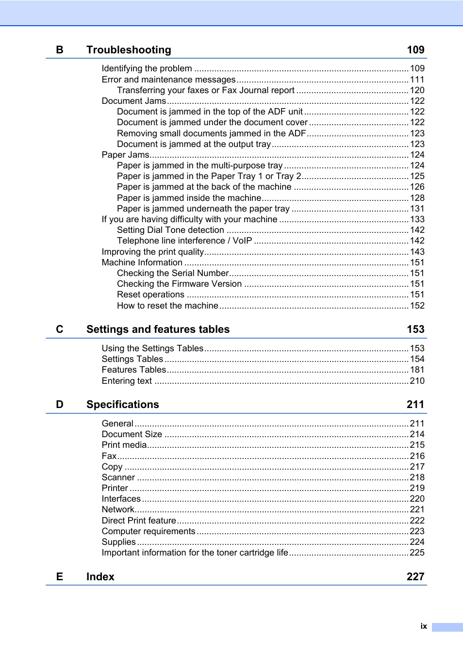 Brother MFC-L8600CDW User Manual | Page 11 / 243