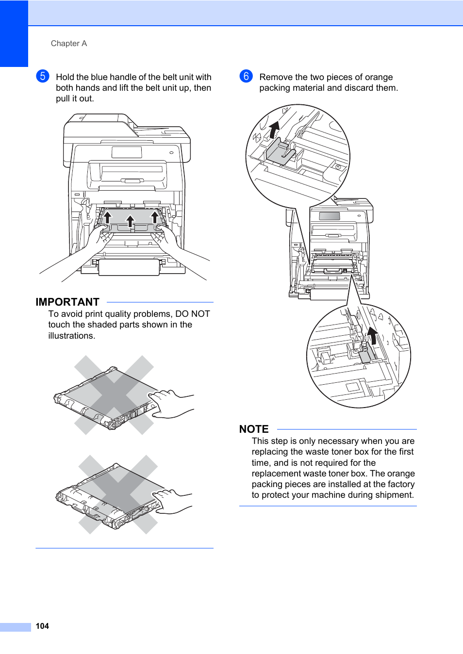 Important | Brother MFC-L8600CDW User Manual | Page 116 / 243