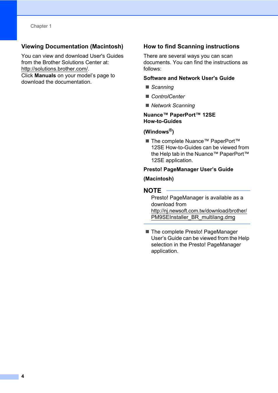 Viewing documentation (macintosh), How to find scanning instructions | Brother MFC-L8600CDW User Manual | Page 16 / 243