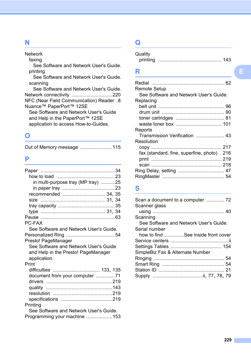 Brother MFC-L8600CDW User Manual | Page 241 / 243