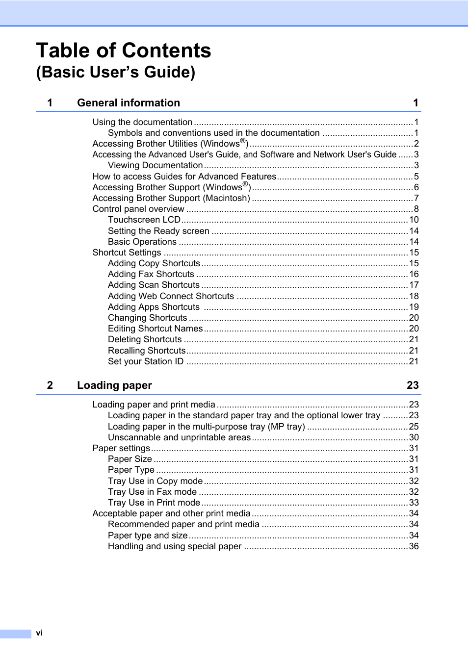 Brother MFC-L8600CDW User Manual | Page 8 / 243