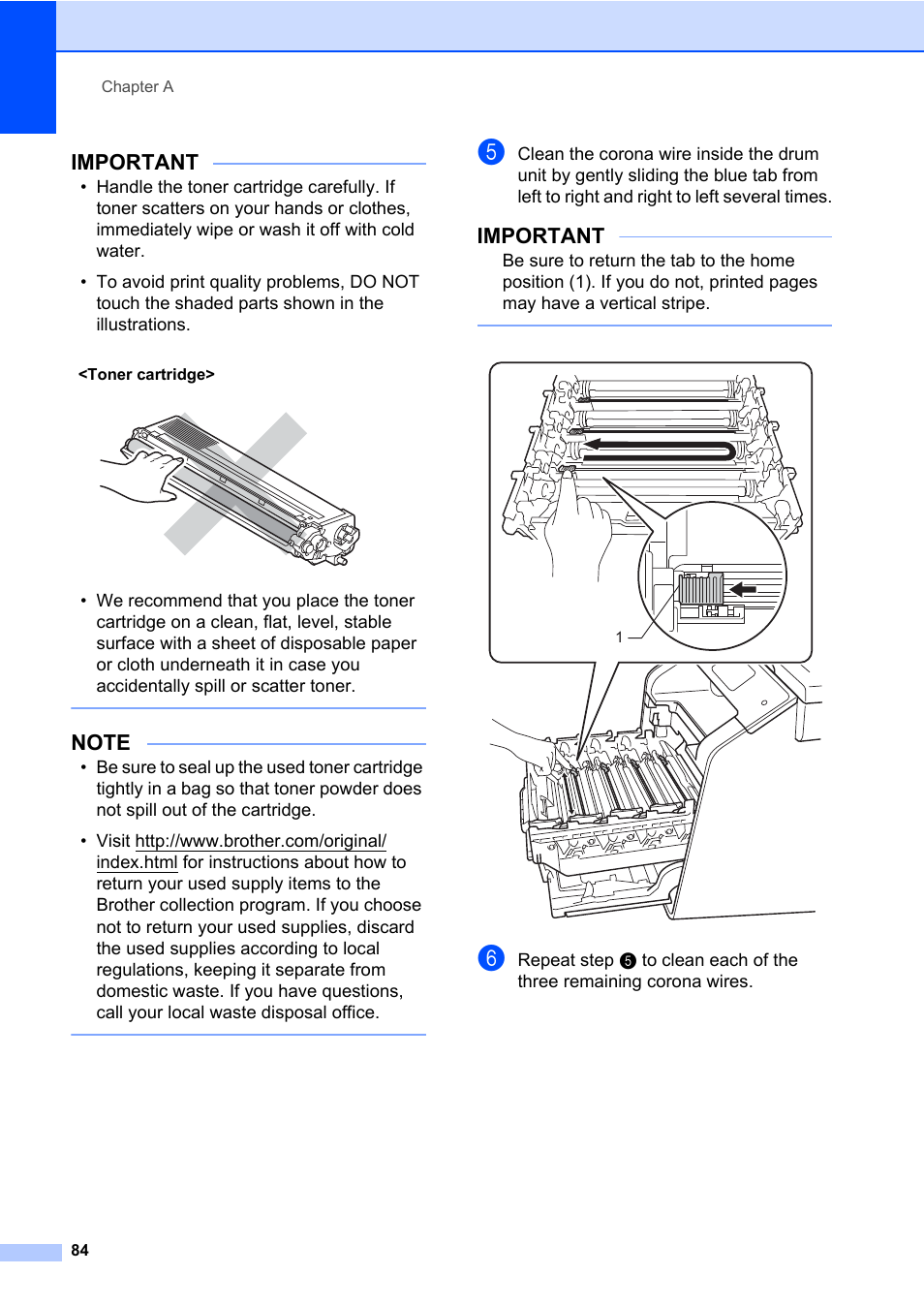 Important | Brother MFC-L8600CDW User Manual | Page 96 / 243