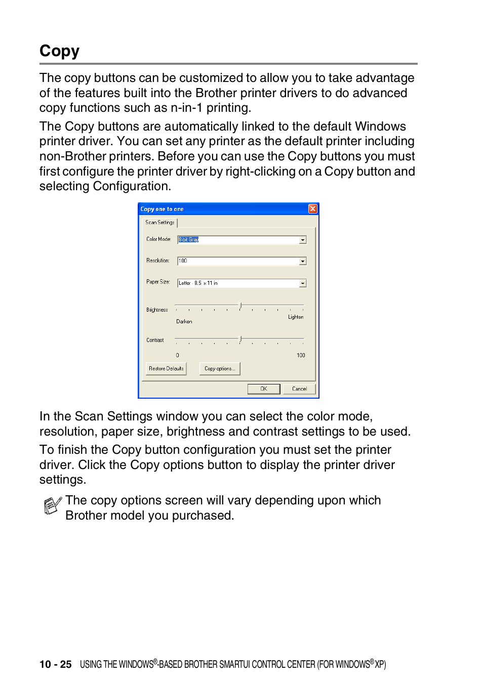 Copy, Copy -25 | Brother DCP-8020 User Manual | Page 180 / 282