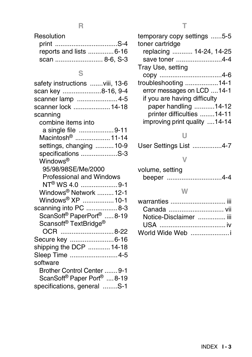 Brother DCP-8020 User Manual | Page 281 / 282