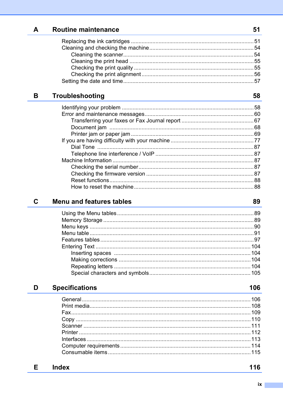 Brother MFC-J245 User Manual | Page 11 / 131