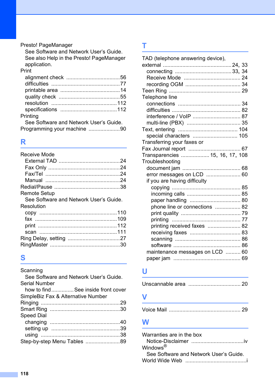 Brother MFC-J245 User Manual | Page 130 / 131