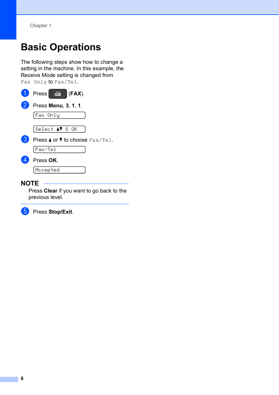 Basic operations | Brother MFC-J245 User Manual | Page 20 / 131