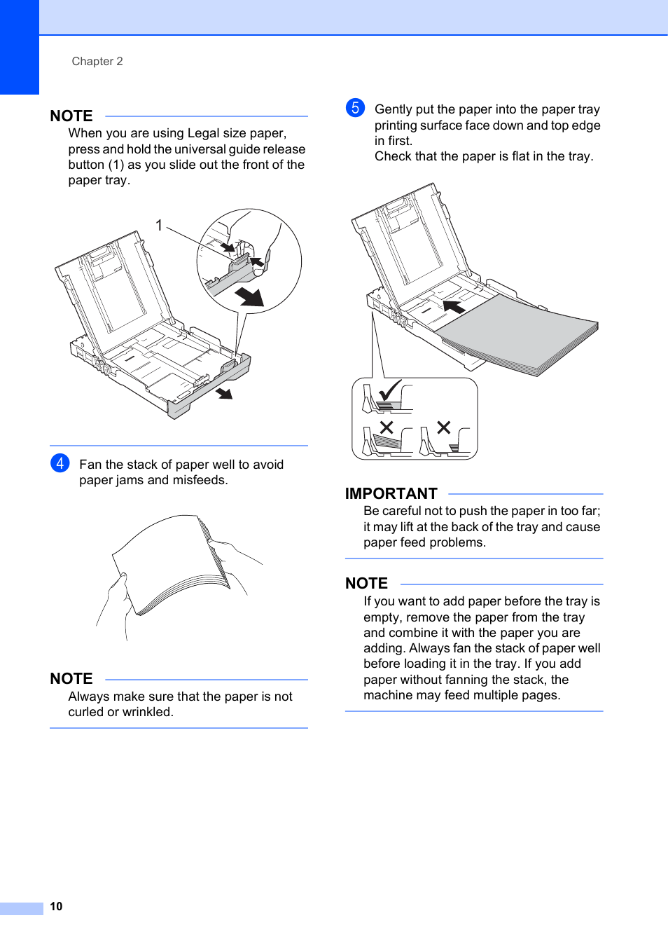 Important | Brother MFC-J245 User Manual | Page 22 / 131