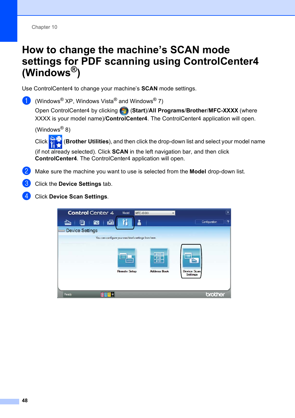 Controlcenter4 (windows | Brother MFC-J245 User Manual | Page 60 / 131