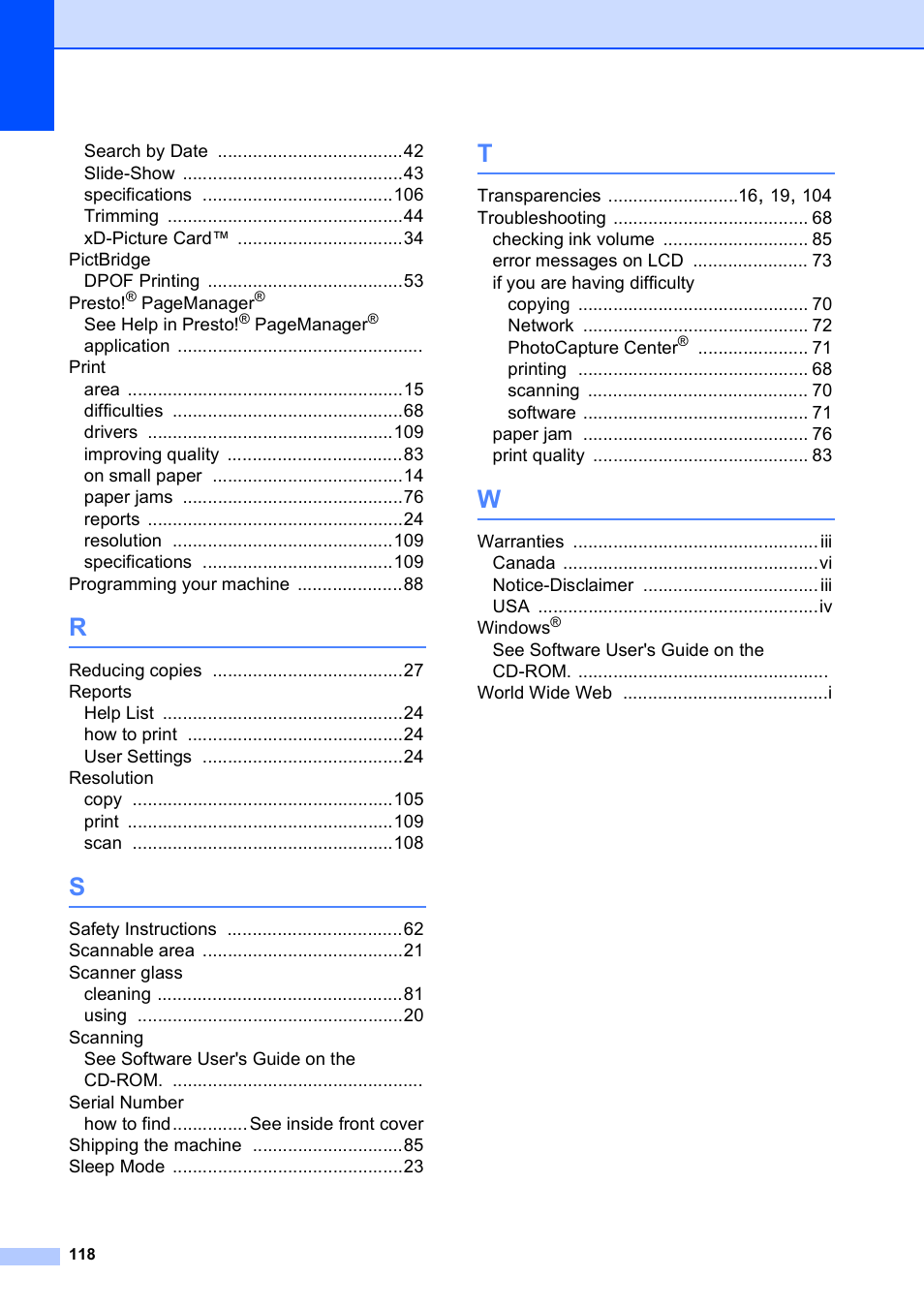 Brother DCP-585CW User Manual | Page 130 / 132