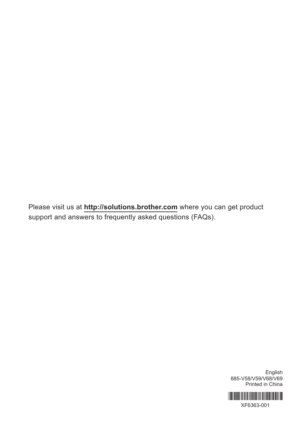 Operation manual, Sewing machine | Brother SQ9185 User Manual | Page 116 / 116