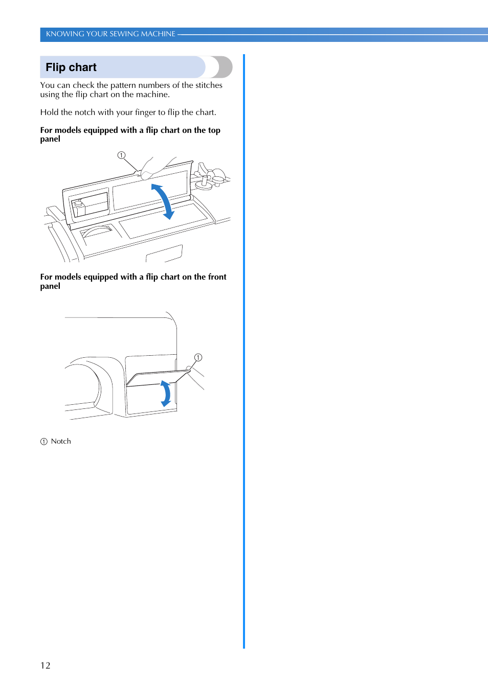Flip chart | Brother SQ9185 User Manual | Page 14 / 116