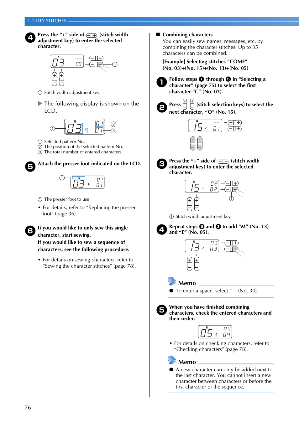 Brother SQ9185 User Manual | Page 78 / 116