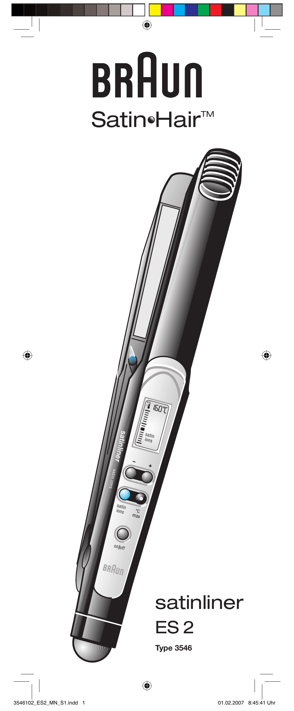 Braun ES2 Satin Hair User Manual | 66 pages