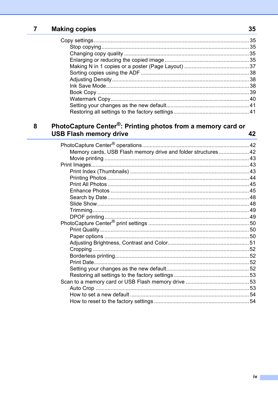 Brother MFC-J615W User Manual | Page 5 / 79